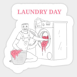 Laundry Day Sticker